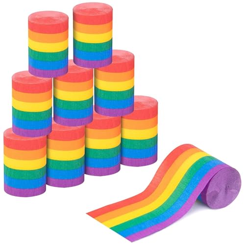Ruban arc-en-ciel en papier crépon pour décorer facilement vos salles