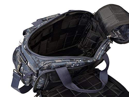 Explorer R1 Deluxe Tactical Padded Shooting Ammo Range Rangemaster Gear Carry Bag Pistol Hand Gun Case Navy Blue, Camo Hunting Sports