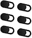 Hihamer webcam 6PCS Cache Webcam Webcam Cover Autocollant Coulissant Couverture de Caméra Frontale Ultrafin pour Laptop PC Smartphones Tablettes