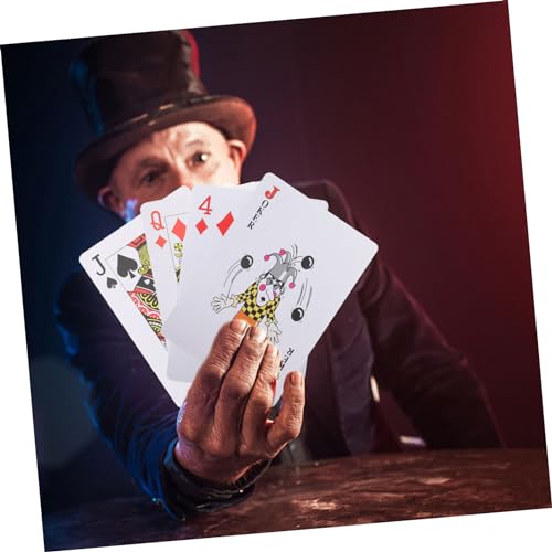 Große Spielkarten Jumbo Poker Karten Aus Plastik Für Tischspiele Partygeschenke Camping Reisen Tragbar Mit Glatter Oberfläche – Bild 6
