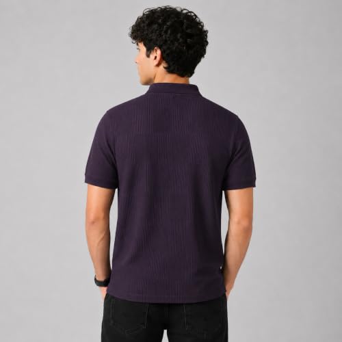 Image of TOPLOT Men's Polo T Shirt | Half Sleeve Design | Comfortable Fit Wear | Stylish Casual Look | Breathable Feel |Modern Style | Easy Movement | Casual & Everyday Wear (5280)