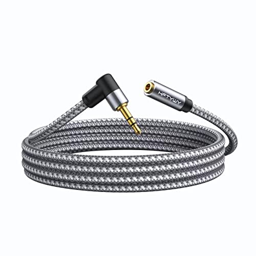 Hftywy Headphone Extension Cable 20 Ft 3.5Mm Extension Double Shielded Stereo Jack Male To Female Aux Extension Cable Trs Auxiliary Extender，Audio Extension Cable Braided 1/8 Aux Extension Cord #TOP1