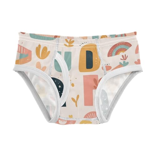 Scandinavian Style Alphabet Boys Toddler Soft Kids Underwear Cute Children Undies