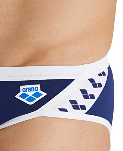 Image of ARENA Men's Icons Solid Swim Briefs Professional Training Swimsuit Sports Trunk