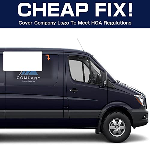 Botocar Car Magnet, 2 Pack 50 Mil White Car Magnets And Decals With 4 Chalk Markers, Blank Anti-Scratch Magnetic Car Door Signs For Vehicles With Rounded Corners To Cover Company Logo (24" X 12") #TOP3