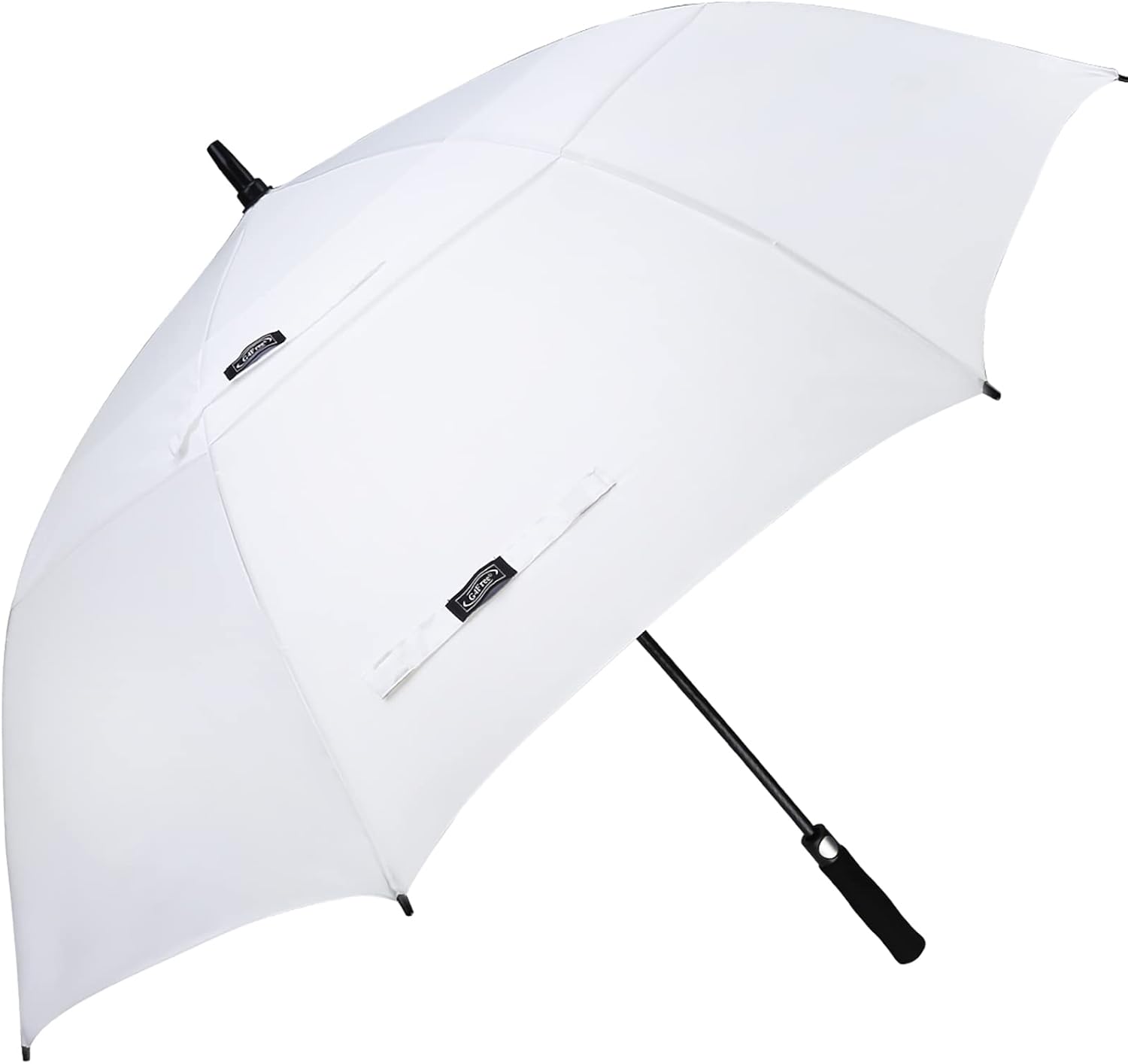 G4Free 47/54/62/68 Inch Automatic Open Golf Umbrella Oversize Extra Large Double Canopy Vented Windproof Waterproof Stick Umbrellas White 68 inch