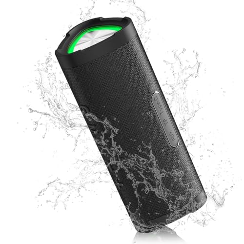 Image of Vanzon Portable Bluetooth Speaker, IPX7 Waterproof Wireless Speaker | 24W Stereo Sound,TWS Pairing,24H Playtime and Colorful RGB Lights