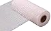 10" X 10yd White w/White Iridescent Foil Metallic Deco Mesh