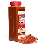 Organic Cayenne Pepper Powder 16.60 oz - Ground Red Chili for Cooking, Spices & Seasoning - Cayenne Pepper Organic, Gluten Free, USDA Ceritified, Kosher - The Holly Tree