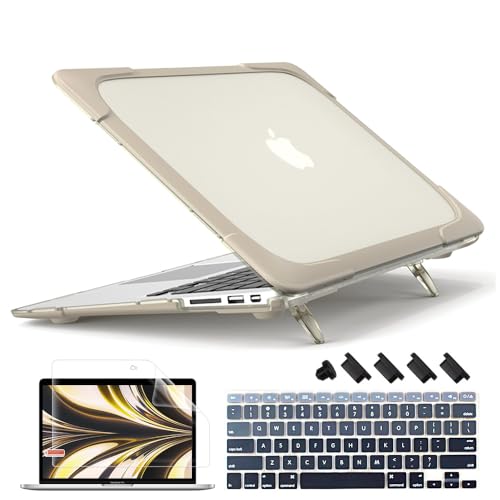 Mektron 13�C���` �m�[�g�p�\�R���P�[�X MacBook Air 13.3 A1466/A1369 (2010-2017�N����)�p �S�������n�[�h�v���X�`�b�N �L�b�N�X�^���h�P�[�X �ϏՌ� ������ �}�b�g�ی�V�F�� �J�[�L