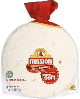 Mission Small Fajita Flour Tortillas 20 ct., 20 oz. (pack of 4) A1