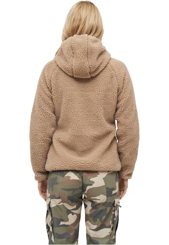 Brandit Women Teddyfleece Jacket Hooded, Farbe: camel, Größe: S