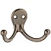 National Hardware S806-513 V8007 Basic Double Robe Hooks in Antique Bronze, 3"