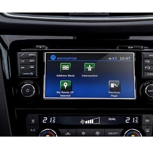 Film protection écran GPS voiture verre trempé 155X81 anti-rayure Qashqai Xtrail Rogue 2017