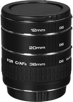 Kenko Auto Extension Tube Set DG for Canon EOS Lenses with General Brand Lens Cleaning Kit