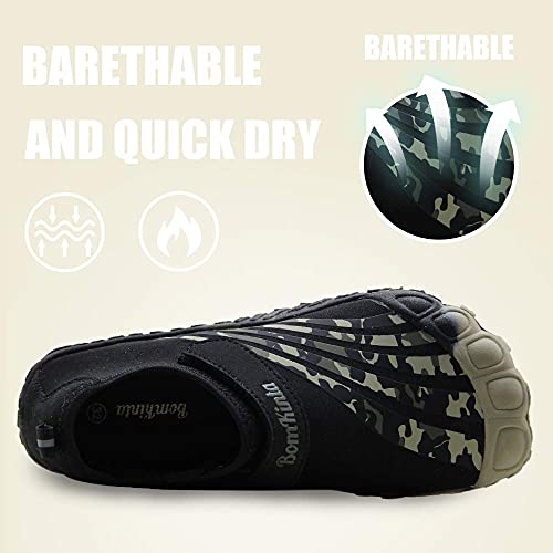 Bomkinta Kids Summer Outdoor Water Shoes Barefoot Boys Quick Drying Athletic Shoes For Beach Swim Pool Or Water Sport Indoor Comfortable House Walking Sneakers Camouflage Size 12 M Us Little Kid #TOP5