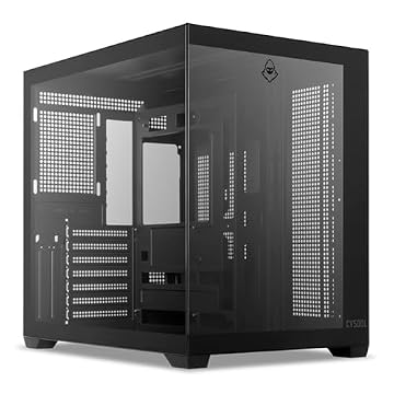 Gabinete Gamer Mancer CV500L | Mid Tower | Tipo Aquário | Vidro Panorâmico | 1x USB 3.0 | 1x USB tipo C | Preto