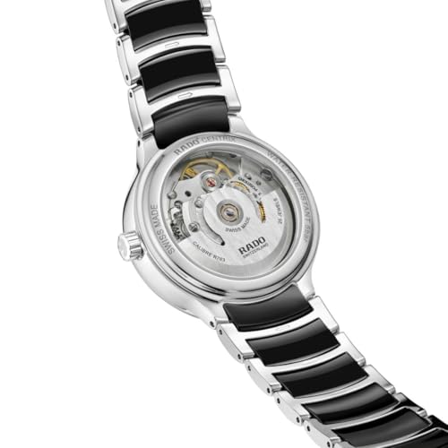 Rado - Centrix Automatic Diamonds Superjubile - Women - Swiss - 60 Full-Cut Diamonds - Polished Stainless Steel with Black High-Tech Ceramic Links - Automatic - 35 mm4