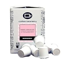 White Chocolate Strawberry Coffee Pods by Coffee Beanery | 96ct Bulk Flavored Coffee Pods Medium Roast Coffee