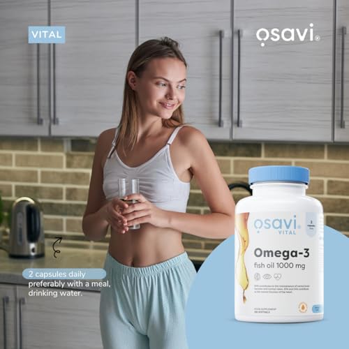 Osavi Omega-3 Fish Oil Molecularly Distilled, 1000mg (Lemon) - 120 softgels – Image 8
