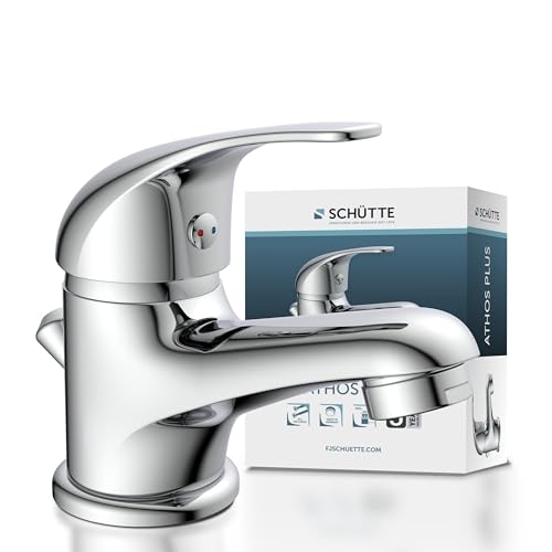 SCHÜTTE ATHOS PLUS Waschtischarmatur Waschbeckenarmatur für Ihr Badezimmer Mischbatterie Waschbecken Chrom