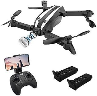 Wi-Fi FPV Drones with 720P HD Camera Live Video, Global Drone Gesture Selfie