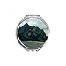 Mountains And Rivers Photography Hand Compact Mirror Round Portable Pocket Glass