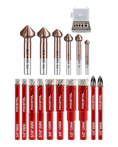 Foret diamant sec et fraise à chanfreiner HSS Cobalt FOCSTOL, l'excellence du perçage haute précision
