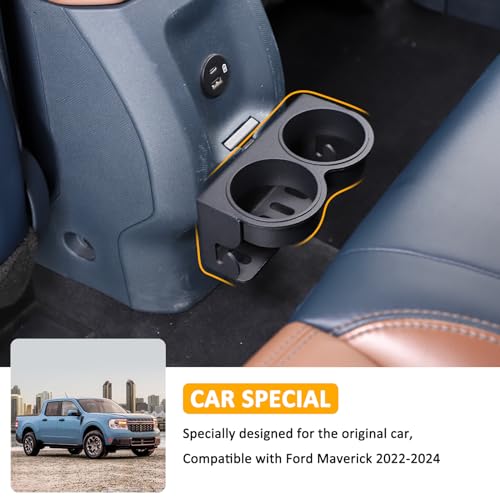 Organizador Expansor Portavasos Trasero para Ford Maverick 2022-2024 miniatura 6