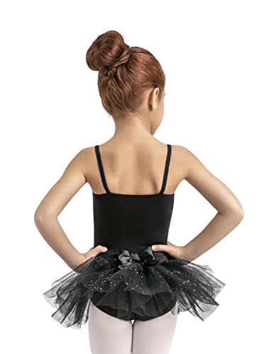 Capezio Girls Belted Camisole Tutu Dress, Black, Toddler2