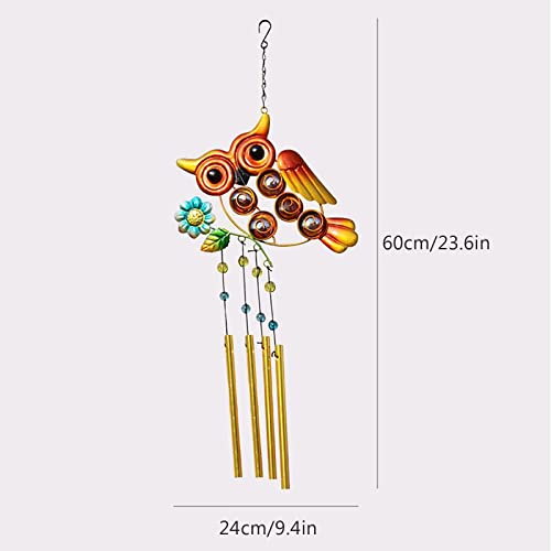 Campanas de búho decorativas de 23" como regalo de jardín para otoño 8