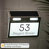 HOUSE SIGNS DIRECT - House Numbers Plaques With Solar Light House Signs Door Number For Wall With Light Name Plaques For Outside - Image 7