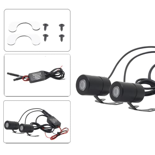 Luces de alas de motocicleta proyector de sombra ángel impermeable lateral 6