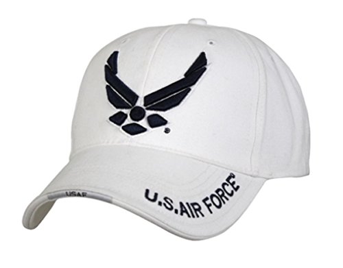 air force football hat - Rothco Deluxe Low Profile Cap/Usaf Wing - Wht