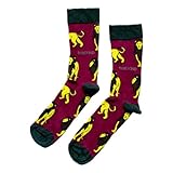 Bare Kind Save the Lions Chaussettes en bambou souple Rouge et vert, Rouge/vert, 4-7