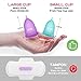 Menstrual Cup Kit, YTYOMUR Menstrual Cup Set with Two Reusble Period Cups, Compact Design - Easy to Hide to Avoid Embarrassment, Travel Friendly