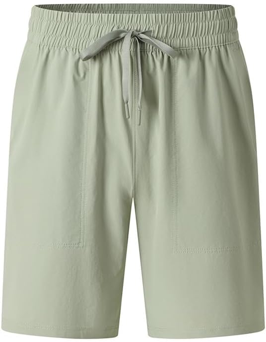 Men's Thin Quick Dry Breathable Solid Color 5 Inch Athletic Shorts Outdoor Running Workout Gym