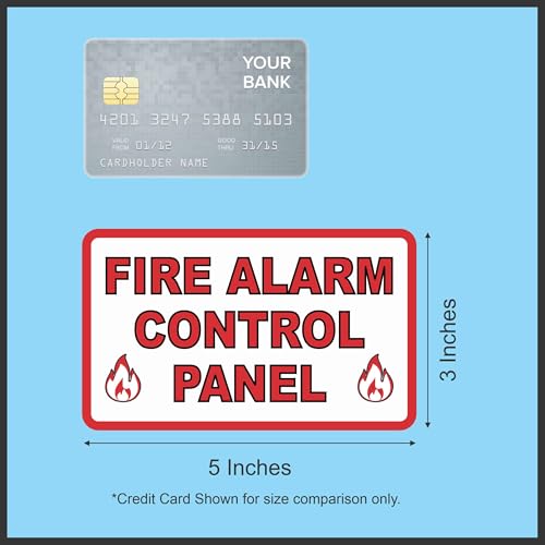 StickerTalk Fire Alarm Control Panel Magnet, 5 inches by 3 inches - Thumbnail 3