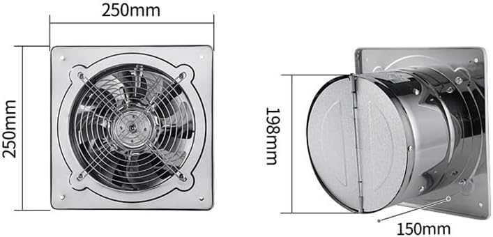 All Metal Exhaust Fan Household Kitchen Fume