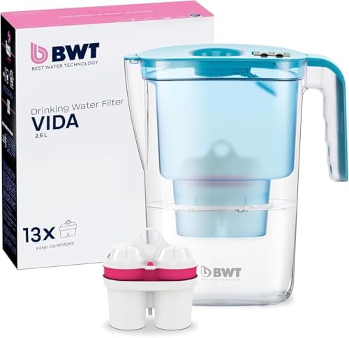 BWT Filtro de Agua Vida Petrol 2,6L + 13 Cartuchos de Filtro de M...