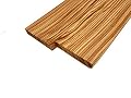 Zebrawood Lumber Board - 3/4" x 4" (2 Pcs) (3/4" x 4" x 36")