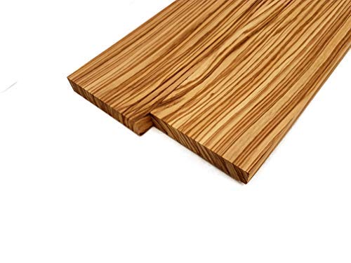 Barrington Hardwoods Zebrawood Lumber Board - 3/4" x 4" (2 Pieces) (3/4" x 4" x 36")