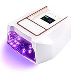 BOMOQING 126W Rechargeable UV LED Nail Lamp, Portable Cordless UV Light for Gel Nails with Automatic Sensor & 4 Timers, Fast Curing LED Nail Lamp, Professional Nail Dryer for Salon & Home