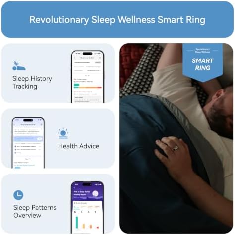 RingConn Gen 2, World’s First Smart Ring with Sleep Apnea Monitoring, No APP Subscription, 12-Day Battery Life, Stress/Heart Rate/Women's Health Tracker, Android & iOS Compatible (Gold, Size 9) — view 3