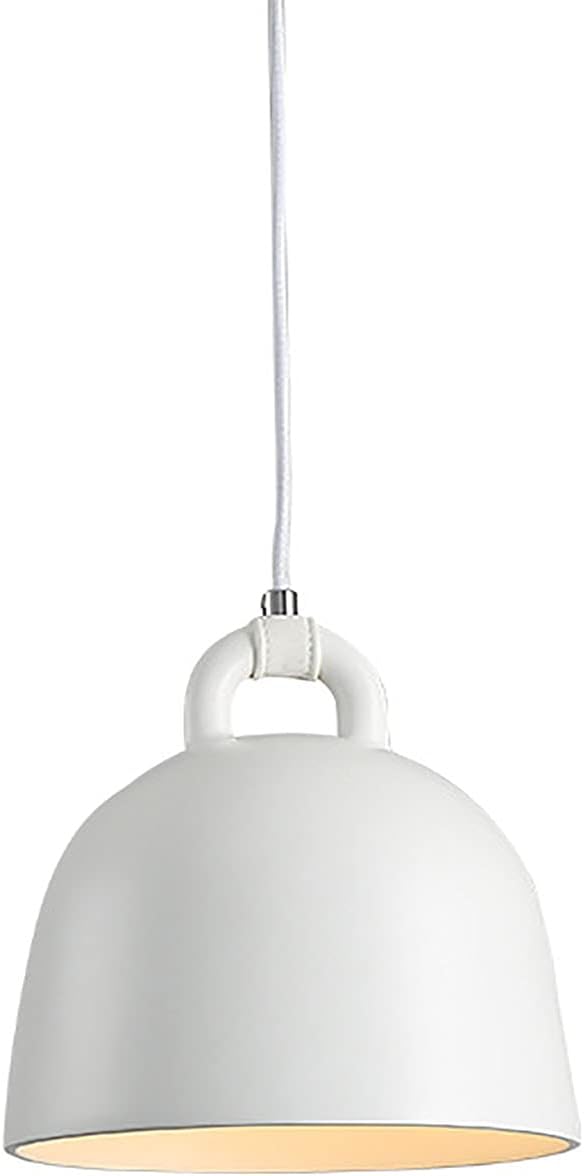 NSXBY Voor Trappen Gangpad, E27 Nordic Postmodern Eetkamer Hanglamp, Moderne Beknopte Wandklok Kroonluchter, Creativiteit Persoonlijkheid Lange Kroonluchter, Amerikaanse Stijl Slaapkamer Nachtkastje Lamp-Wit. 35 * 40cm