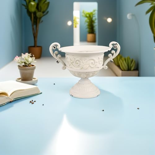 Pot de fleur en fer forgé durable et jardinière extérieure solide