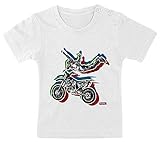 ✔ Certificado y calidad: camiseta para bebés y niños pequeños, 100% algodón/algodón, puños acanalados en el cuello, manga corta