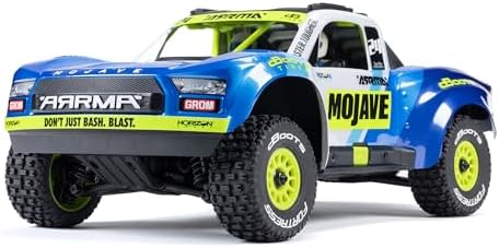 ARRMA Mojave GROM 4x4 RC Desert Truck, RTR, Blue/White