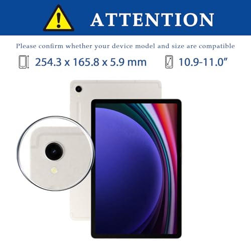 Coque protectrice Samsung Galaxy Tab S9 antichoc avec support noir - 2