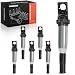 A-Premium Ignition Coils Pack for BMW 325i 325Ci 328i 330Ci 335i 435i 525i 528i 530i 535i 640i 740i E60 E61 E70 E71 E82 E88 E90 E91 E93 F10 F25 F30 E85 E89 Mini Cooper 12137571643 6-PC Set